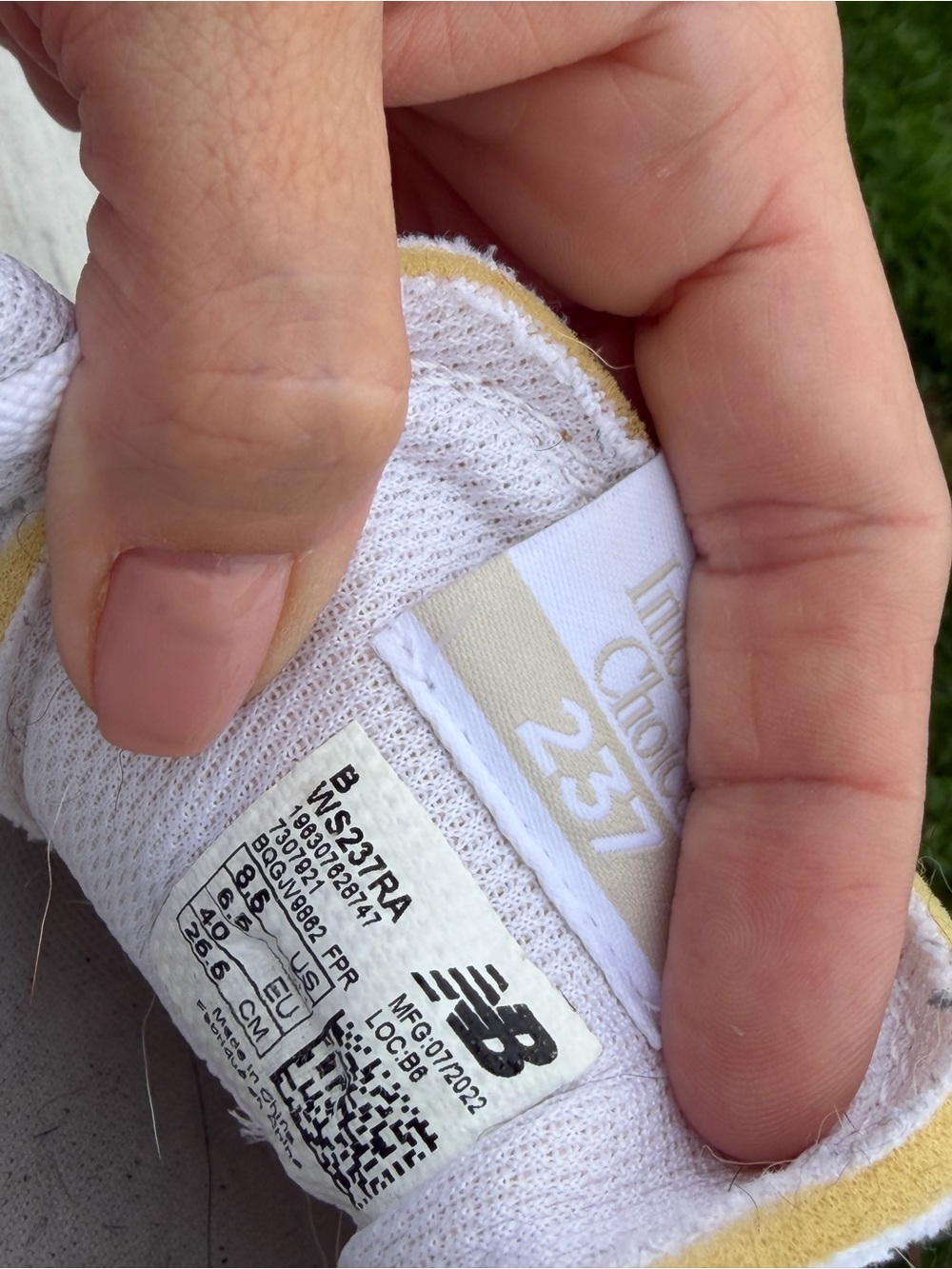 New Balance 237 sneakers Womens WS237RA 8.5 Neutral Pink Beige Comfort - Picture 9 of 9
